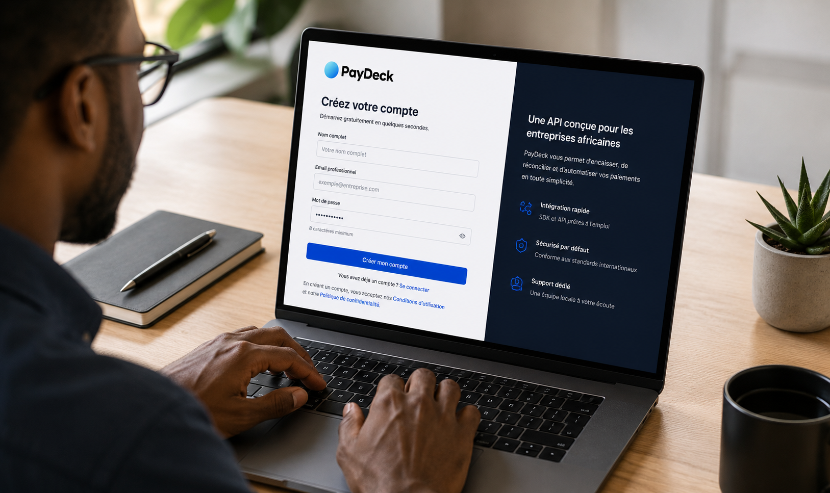 Créer votre compte PayDeck